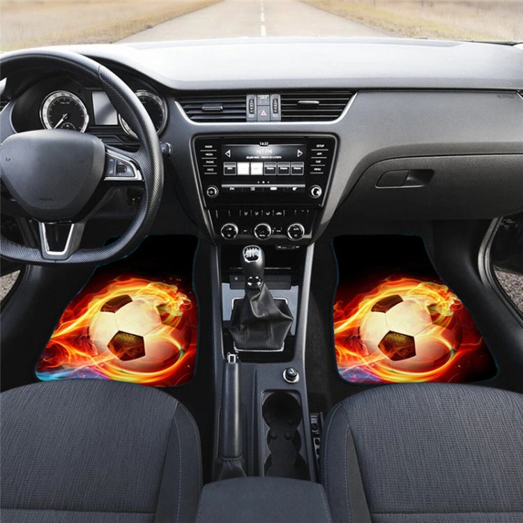 2 in 1 Universal Printing Auto Car Floor Mats Set, Style:Grey Wolf by buy2fix