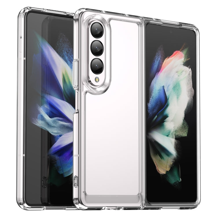 For Samsung Galaxy Z Fold3 5G Colorful Series Acrylic + TPU Phone Case(Transparent) by buy2fix