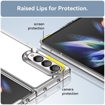 For Samsung Galaxy Z Fold3 5G Colorful Series Acrylic + TPU Phone Case(Transparent) by buy2fix