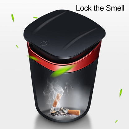 Car Portable Metal Ashtray Built-in LED(Black) - Ashtrays by buy2fix | Online Shopping UK | buy2fix