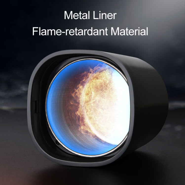 Car Portable Metal Ashtray Built-in LED(Black) - Ashtrays by buy2fix | Online Shopping UK | buy2fix