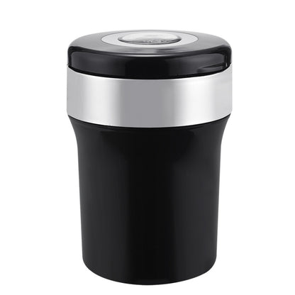 Car Compass Ashtray Built-in LED(Black+Silver) - Ashtrays by buy2fix | Online Shopping UK | buy2fix