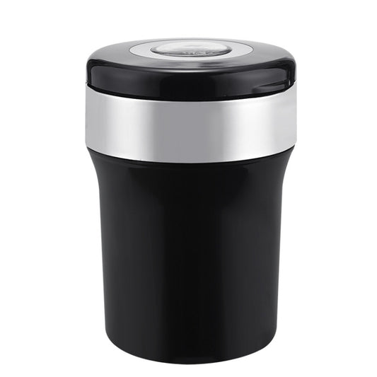 Car Compass Ashtray Built-in LED(Black+Silver) - Ashtrays by buy2fix | Online Shopping UK | buy2fix