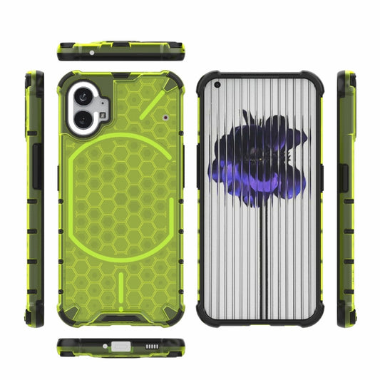 For Nothing Phone 1 Shockproof Honeycomb PC + TPU Protective Phone Case(Green) - Nothing Cases by buy2fix | Online Shopping UK | buy2fix