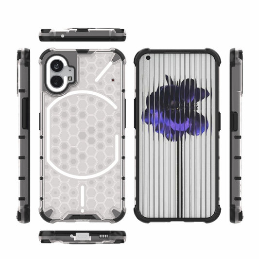 For Nothing Phone 1 Shockproof Honeycomb PC + TPU Protective Phone Case(White) - Nothing Cases by buy2fix | Online Shopping UK | buy2fix