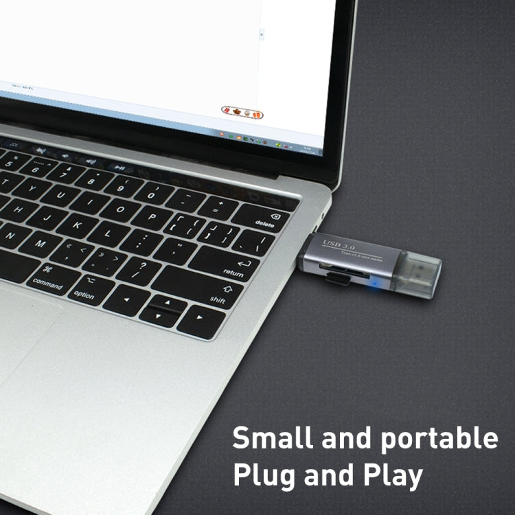 ADS-101 USB 3.0 Multi-function Card Reader(Grey) by buy2fix