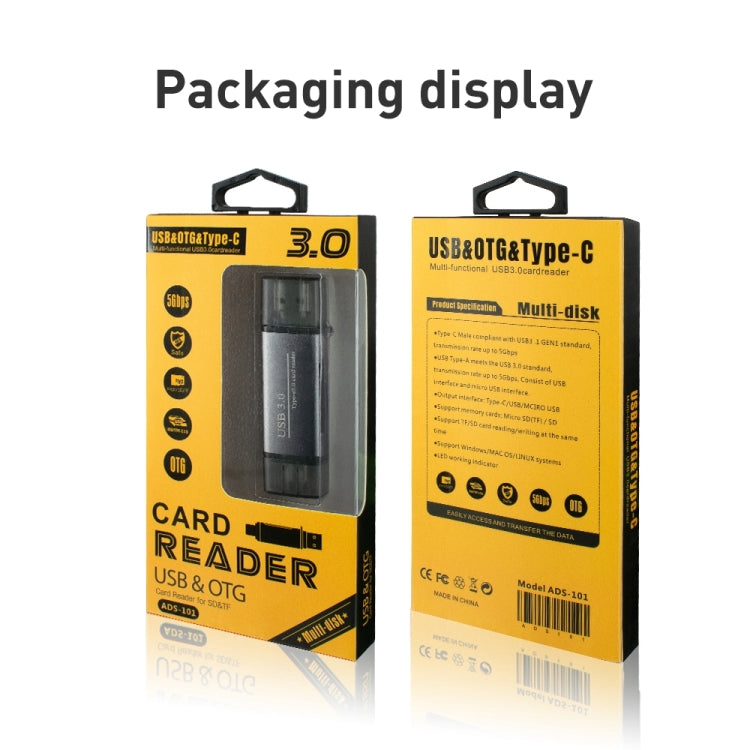 ADS-101 USB 3.0 Multi-function Card Reader(Silver) by buy2fix