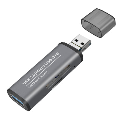 ADS-102 USB Multi-function OTG Card Reader(Grey) by buy2fix