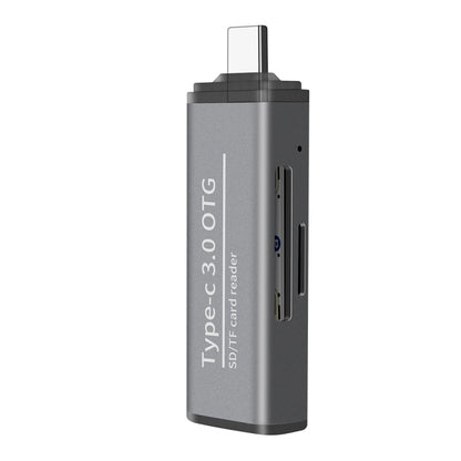 ADS-103 USB 3.0 Female Multifunctional OTG Card Reader(Grey) by buy2fix