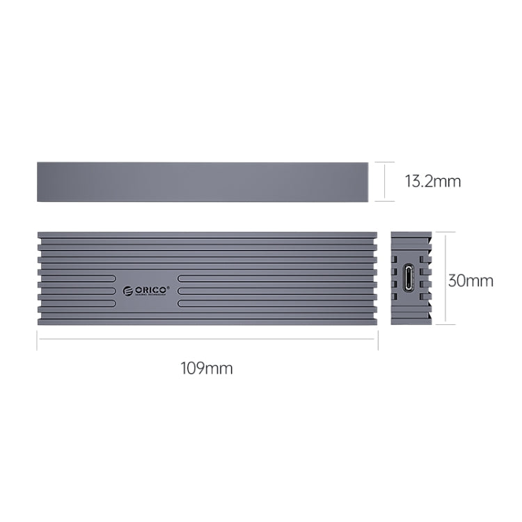 ORICO M232C3-G2-GY 10Gbps M.2 NVMe SSD Enclosure(Grey) by ORICO