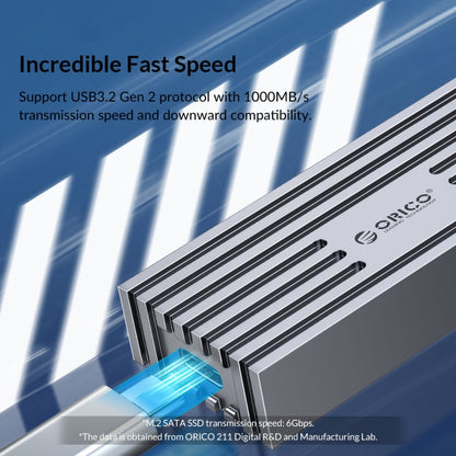 ORICO M233C3-G4-RG USB3.2 20Gbps M.2 NVMe SSD Enclosure(Gold) by ORICO