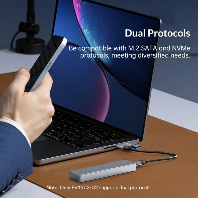 ORICO M212C3-G2-SV 10Gbps M.2 NVMe SSD Enclosure(Silver) by ORICO