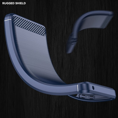 For Xiaomi Redmi Note 11 Pro / Note 11 Pro+ Brushed Texture Carbon Fiber TPU Case(Navy Blue) by buy2fix