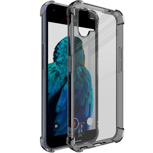 For Nothing Phone 1 5G IMAK All-inclusive Shockproof Airbag TPU Case (Transparent Black) - Nothing Cases by imak | Online Shopping UK | buy2fix