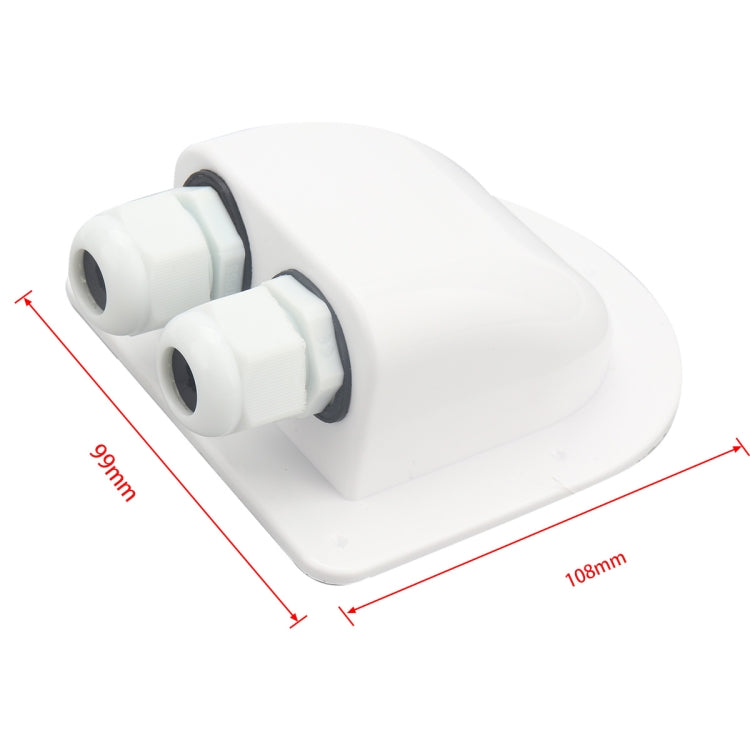 A6098 RV Sealed Waterproof Solar Double Cable Entry Gland Box - Others by buy2fix | Online Shopping UK | buy2fix