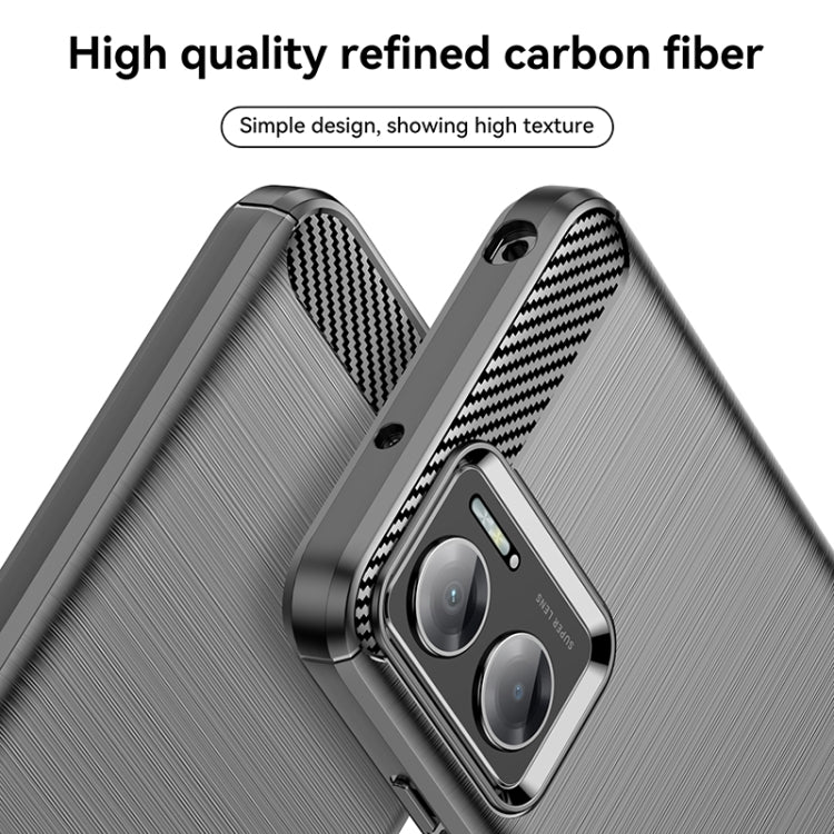 For Xiaomi Redmi 10 Prime+ 5G Brushed Texture Carbon Fiber TPU Case(Black) by buy2fix