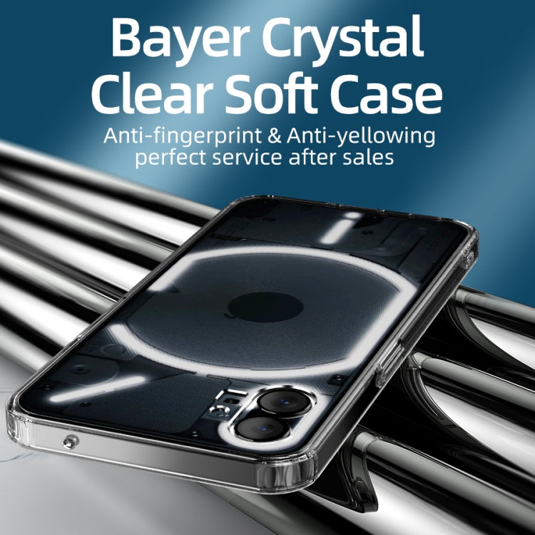 For Nothing Phone 1 Ice Crystal PC + TPU Phone Case(Transparent) by buy2fix