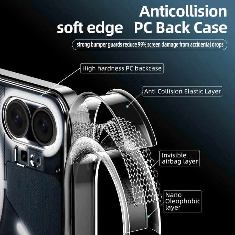 For Nothing Phone 1 Ice Crystal PC + TPU Phone Case(Transparent) by buy2fix