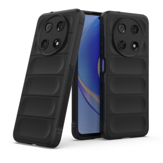 For Huawei Nova Y90/Enjoy 50 Pro Magic Shield TPU + Flannel Phone Case(Black) - Huawei Cases by buy2fix | Online Shopping UK | buy2fix