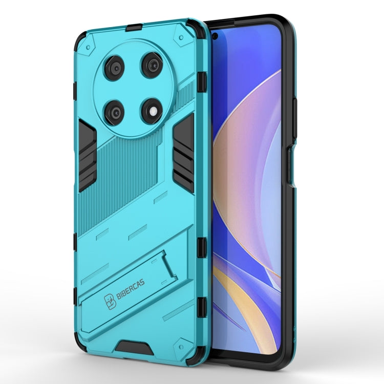 For Huawei Nova Y90/Enjoy 50 Pro Punk Armor 2 in 1 PC + TPU Shockproof Phone Case with Invisible Holder(Blue) - Huawei Cases by buy2fix | Online Shopping UK | buy2fix
