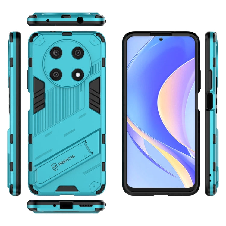For Huawei Nova Y90/Enjoy 50 Pro Punk Armor 2 in 1 PC + TPU Shockproof Phone Case with Invisible Holder(Blue) - Huawei Cases by buy2fix | Online Shopping UK | buy2fix