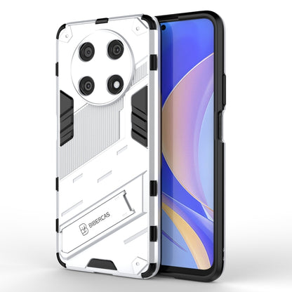 For Huawei Nova Y90/Enjoy 50 Pro Punk Armor 2 in 1 PC + TPU Shockproof Phone Case with Invisible Holder(White) - Huawei Cases by buy2fix | Online Shopping UK | buy2fix