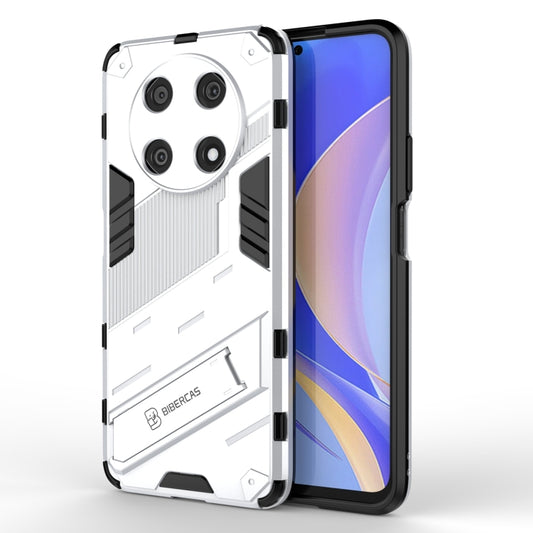 For Huawei Nova Y90/Enjoy 50 Pro Punk Armor 2 in 1 PC + TPU Shockproof Phone Case with Invisible Holder(White) - Huawei Cases by buy2fix | Online Shopping UK | buy2fix