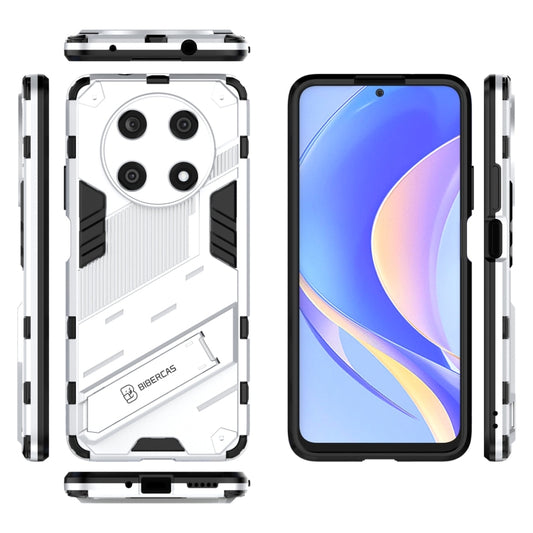 For Huawei Nova Y90/Enjoy 50 Pro Punk Armor 2 in 1 PC + TPU Shockproof Phone Case with Invisible Holder(White) - Huawei Cases by buy2fix | Online Shopping UK | buy2fix