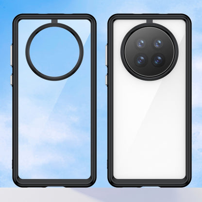 For Huawei Mate 50 Pro Colorful Series Acrylic + TPU Phone Case(Black) - Huawei Cases by buy2fix | Online Shopping UK | buy2fix