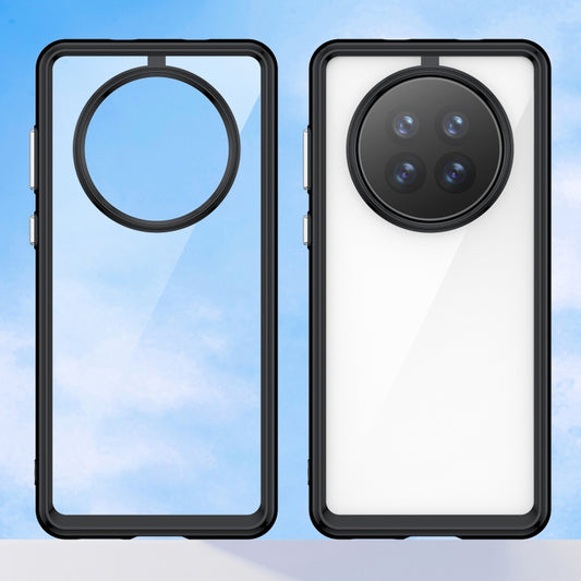 For Huawei Mate 50 Pro Colorful Series Acrylic + TPU Phone Case(Black) - Huawei Cases by buy2fix | Online Shopping UK | buy2fix