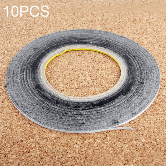 10 PCS 1mm Double Sided Adhesive Sticker Tape for Phone Touch Panel Repair, Length: 50m(Black) - Adhesive Sticker by buy2fix | Online Shopping UK | buy2fix