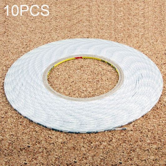 10 PCS 2mm Double Sided Adhesive Sticker Tape for Phone Touch Panel Repair, Length: 50m(White) - Adhesive Sticker by buy2fix | Online Shopping UK | buy2fix