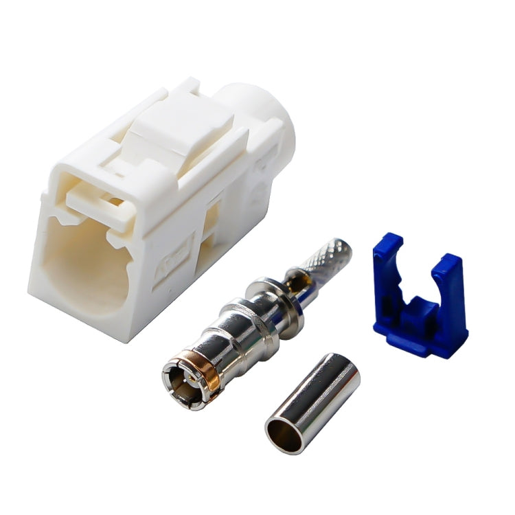 For RG174 Cable Fakra Radio Crimp Female Jack / Plug Connector with Phantom RF Coaxial(Fakra B) by buy2fix