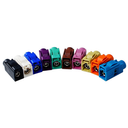 For RG174 Cable Fakra Radio Crimp Female Jack / Plug Connector with Phantom RF Coaxial(Fakra A) by buy2fix