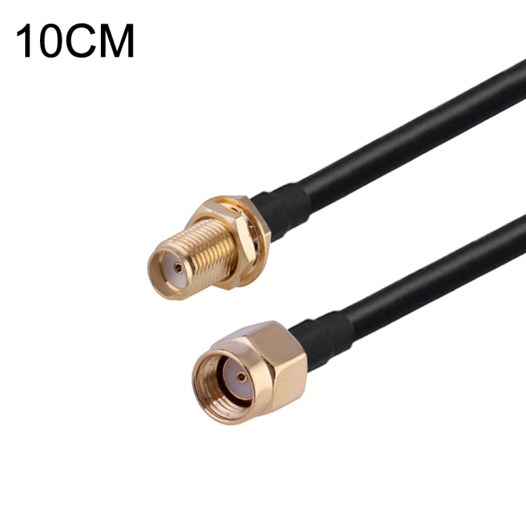 RP-SMA Male to SMA Female RG174 RF Coaxial Adapter Cable, Length: 10cm by buy2fix