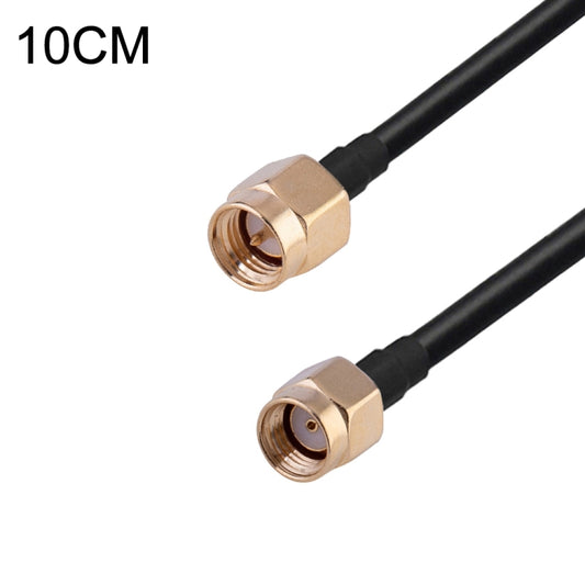 RP-SMA Male to SMA Male RG174 RF Coaxial Adapter Cable, Length: 10cm by buy2fix