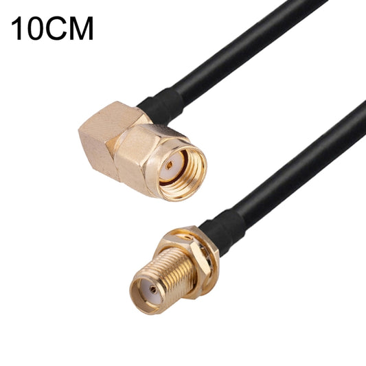 PR-SMA Male Elbow to SMA Female RG174 RF Coaxial Adapter Cable, Length: 10cm by buy2fix