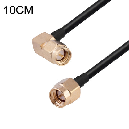 SMA Male Elbow to SMA Male RG174 RF Coaxial Adapter Cable, Length: 10cm by buy2fix