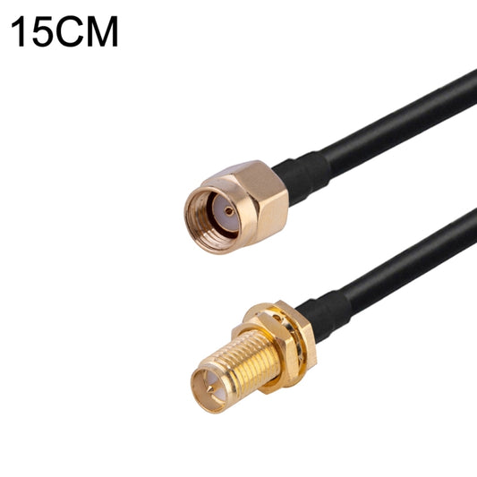 RP-SMA Male to RP-SMA Female RG174 RF Coaxial Adapter Cable, Length: 15cm by buy2fix