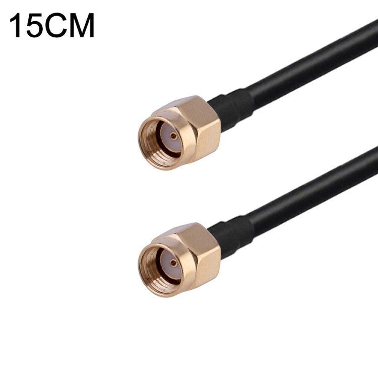 RP-SMA Male to RP-SMA Male RG174 RF Coaxial Adapter Cable, Length: 15cm by buy2fix