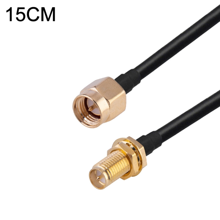 SMA Male to SMA Female RG174 RF Coaxial Adapter Cable, Length: 15cm by buy2fix