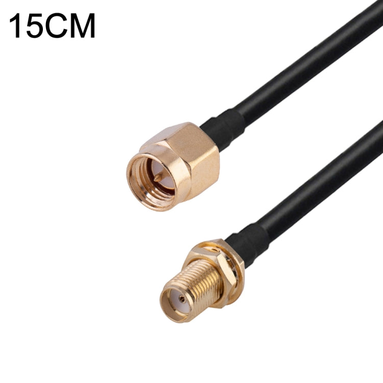 SMA Male to RP-SMA Female RG174 RF Coaxial Adapter Cable, Length: 15cm by buy2fix