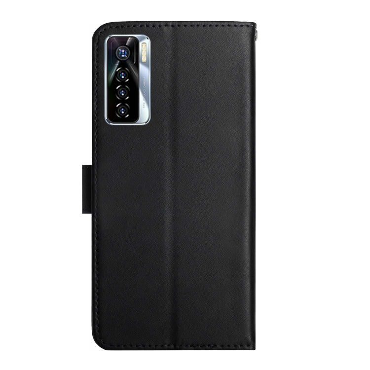 For Tecno Camon 17 Pro Genuine Leather Fingerprint-proof Horizontal Flip Phone Case(Black) by buy2fix