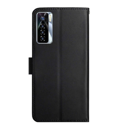 For Tecno Camon 17 Pro Genuine Leather Fingerprint-proof Horizontal Flip Phone Case(Black) by buy2fix