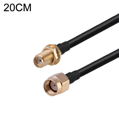 RP-SMA Male to SMA Female RG174 RF Coaxial Adapter Cable, Length: 20cm by buy2fix