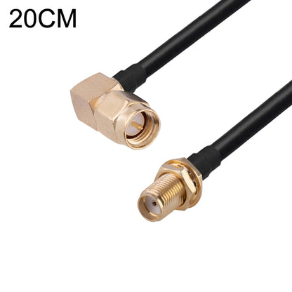 SMA Male Elbow to SMA Female RG174 RF Coaxial Adapter Cable, Length: 20cm by buy2fix