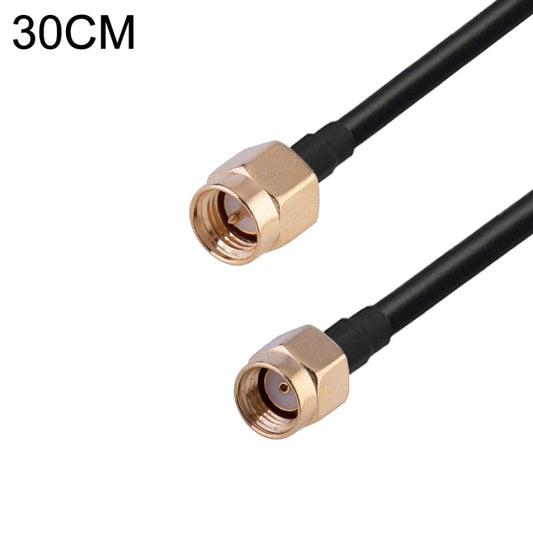 RP-SMA Male to SMA Male RG174 RF Coaxial Adapter Cable, Length: 30cm by buy2fix