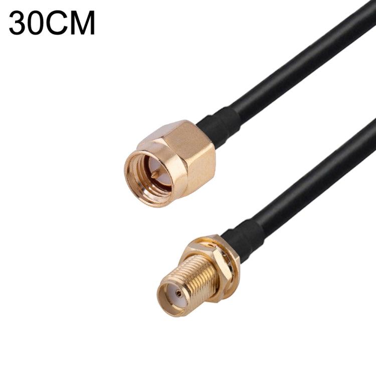 SMA Male to RP-SMA Female RG174 RF Coaxial Adapter Cable, Length: 30cm by buy2fix