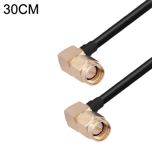 SMA Male Elbow to SMA Male Elbow RG174 RF Coaxial Adapter Cable, Length: 30cm by buy2fix