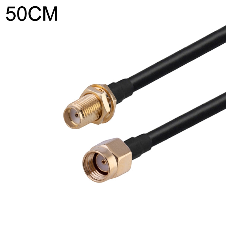 RP-SMA Male to SMA Female RG174 RF Coaxial Adapter Cable, Length: 50cm by buy2fix
